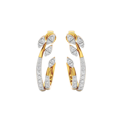 Crystal Aura Diamond Earring 18 KT / Yellow Gold