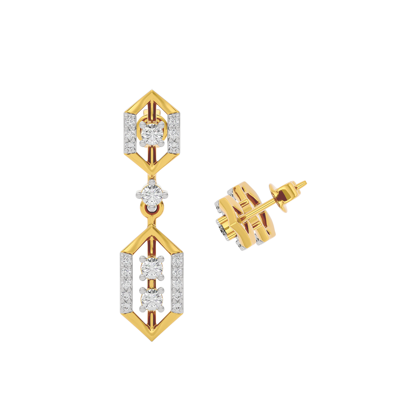 Twinkle Blossom Diamond Earring