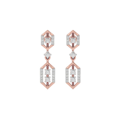 Twinkle Blossom Diamond Earring 18 KT / Rose Gold