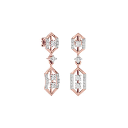 Twinkle Blossom Diamond Earring 18 KT / Rose Gold