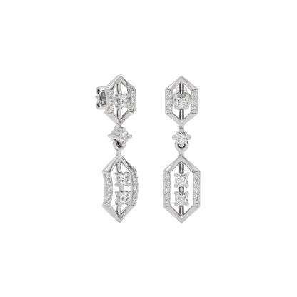 Twinkle Blossom Diamond Earring 18 KT / White Gold