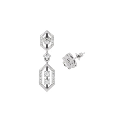 Twinkle Blossom Diamond Earring 18 KT / White Gold
