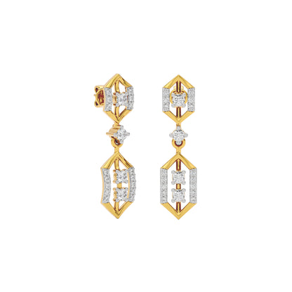 Twinkle Blossom Diamond Earring 18 KT / Yellow Gold