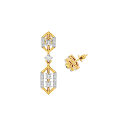 Twinkle Blossom Diamond Earring 18 KT / Yellow Gold