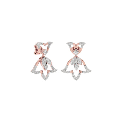 Sapphire Mirage Diamond Earring 18 KT / Rose Gold