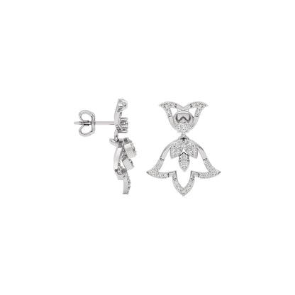 Sapphire Mirage Diamond Earring 18 KT / White Gold