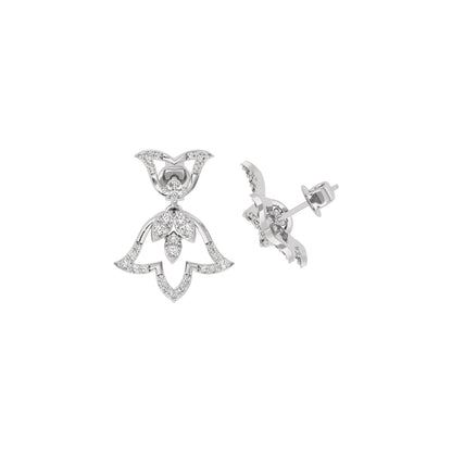 Sapphire Mirage Diamond Earring 18 KT / White Gold