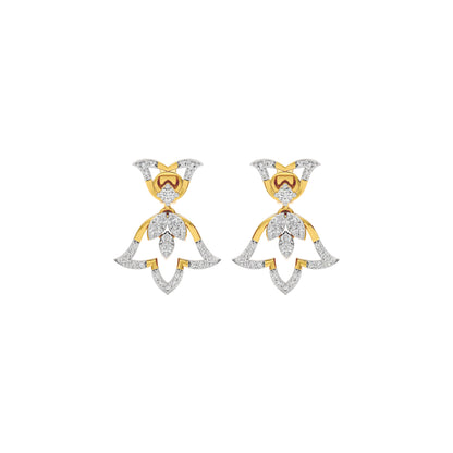 Sapphire Mirage Diamond Earring 18 KT / Yellow Gold