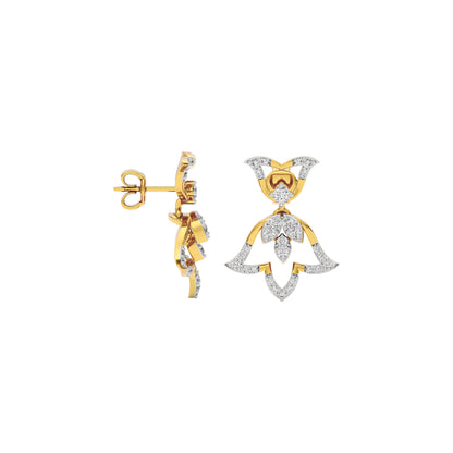 Sapphire Mirage Diamond Earring 18 KT / Yellow Gold