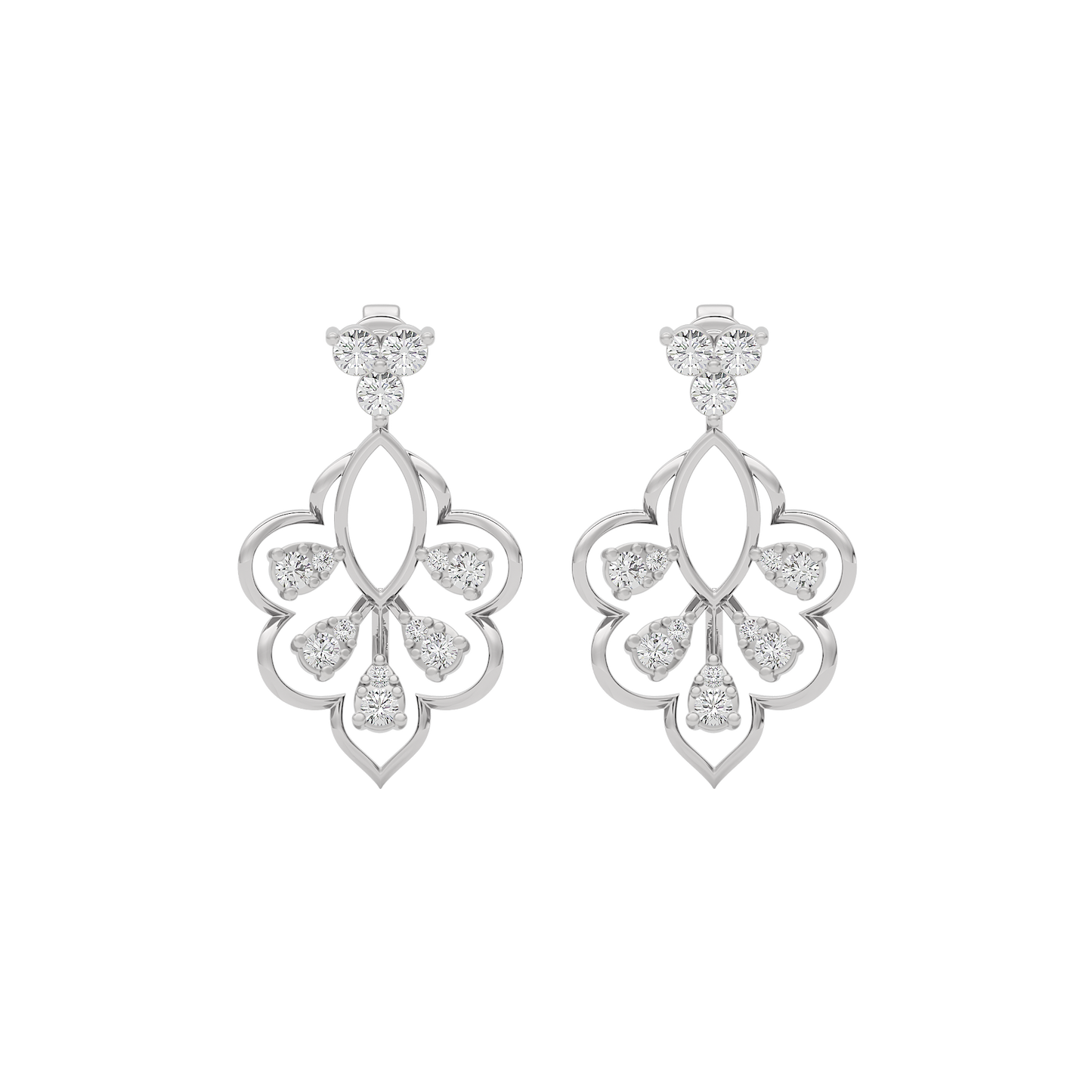 Diamond Charmed Glow Earring