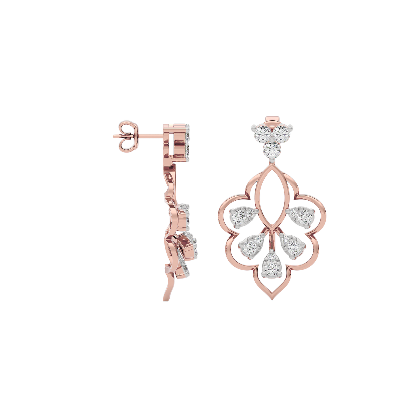 Diamond Charmed Glow Earring