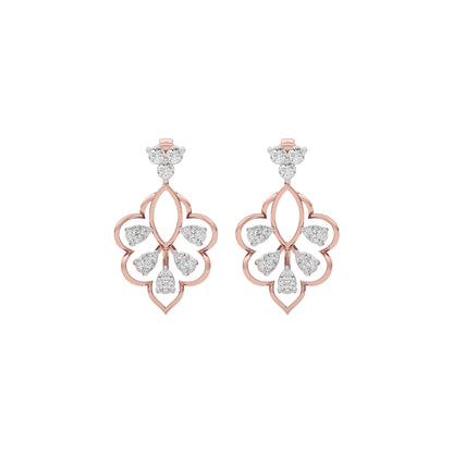 Diamond Charmed Glow Earring 18 KT / Rose Gold