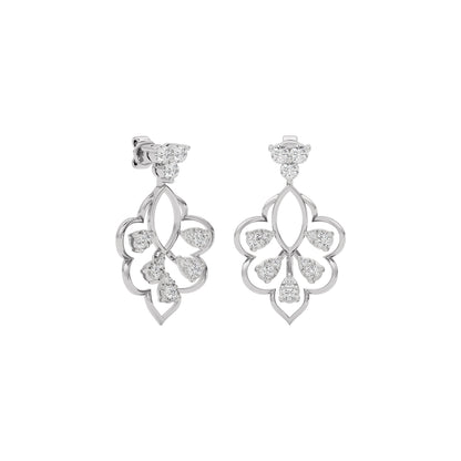 Diamond Charmed Glow Earring 18 KT / White Gold