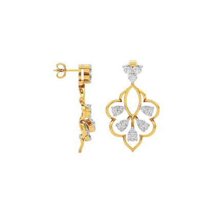 Diamond Charmed Glow Earring 18 KT / Yellow Gold