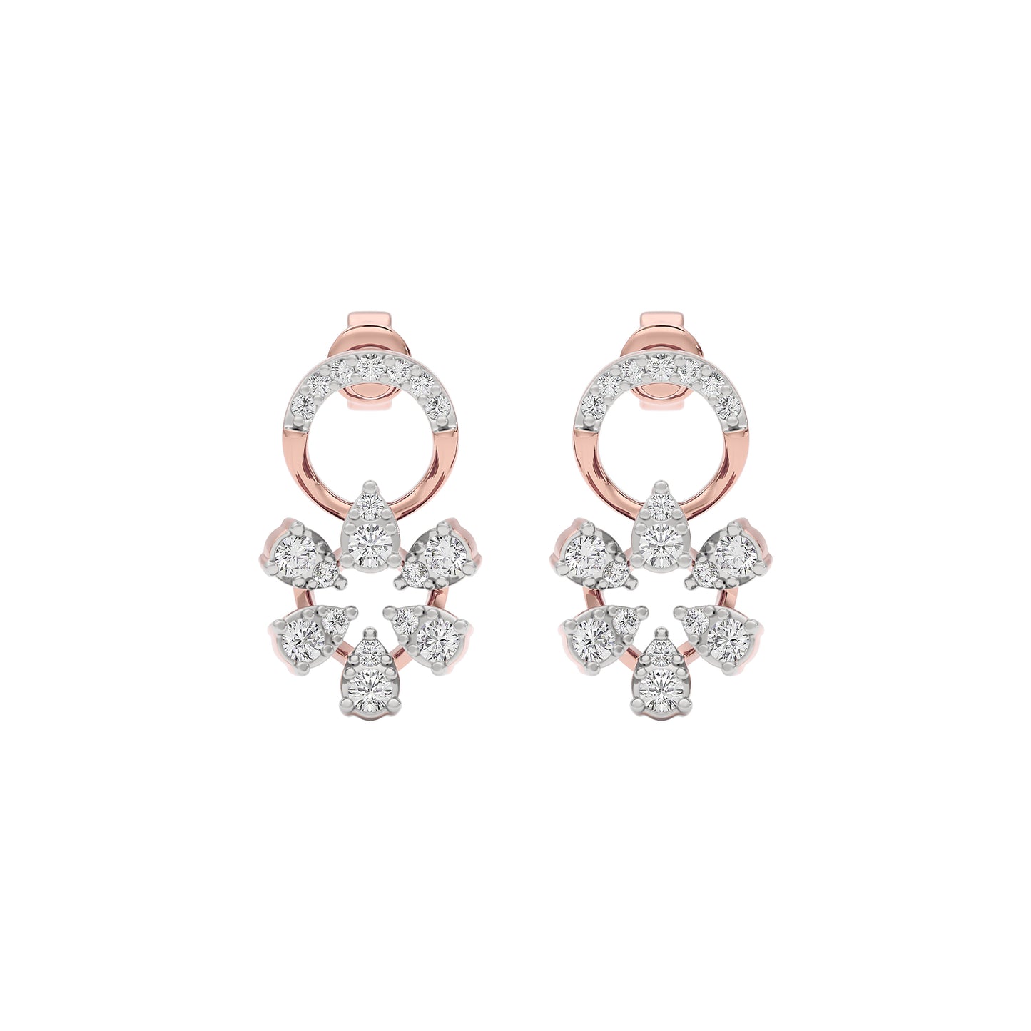 Velvet Diamond Spark Earring 18 KT / Rose Gold