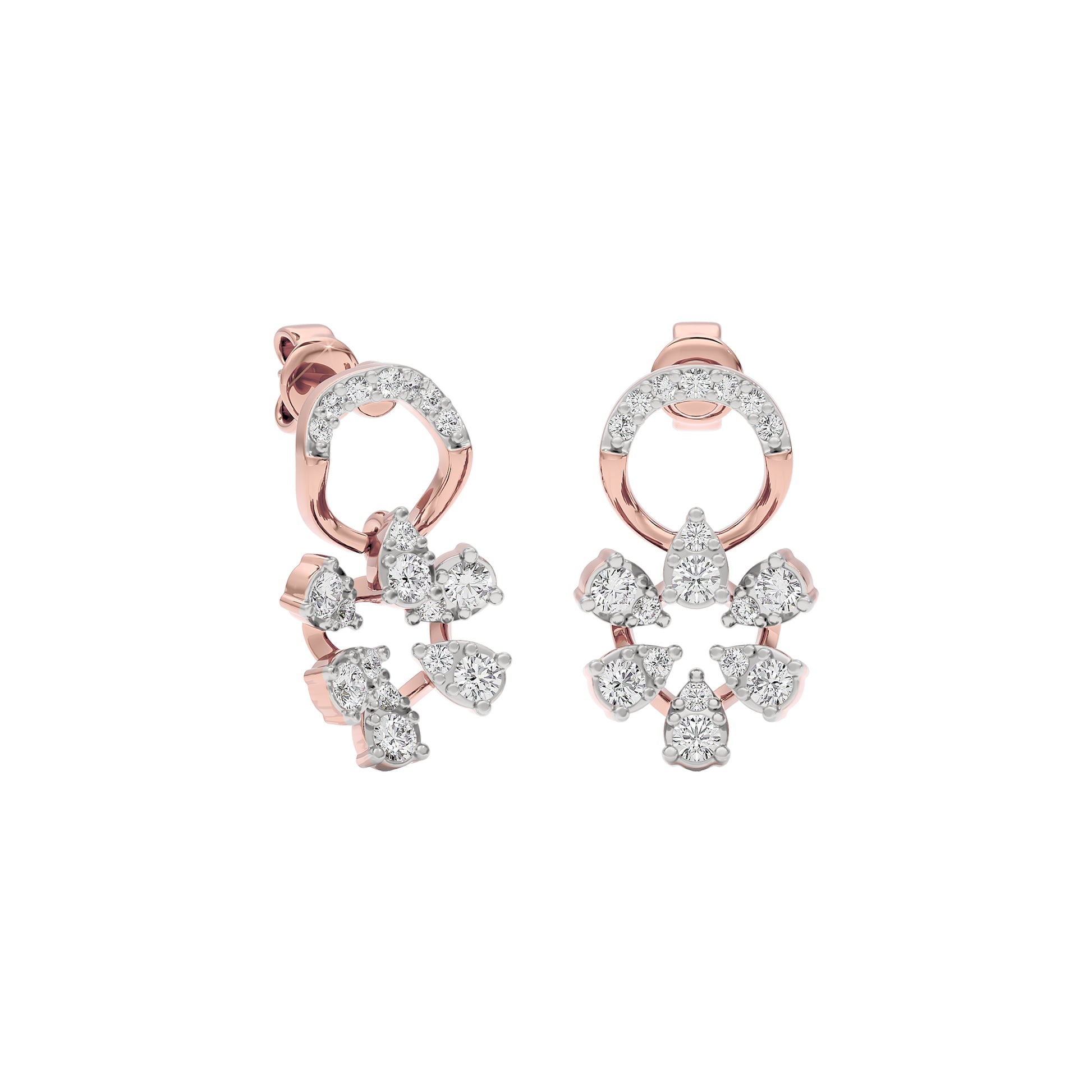 Velvet Diamond Spark Earring 18 KT / Rose Gold