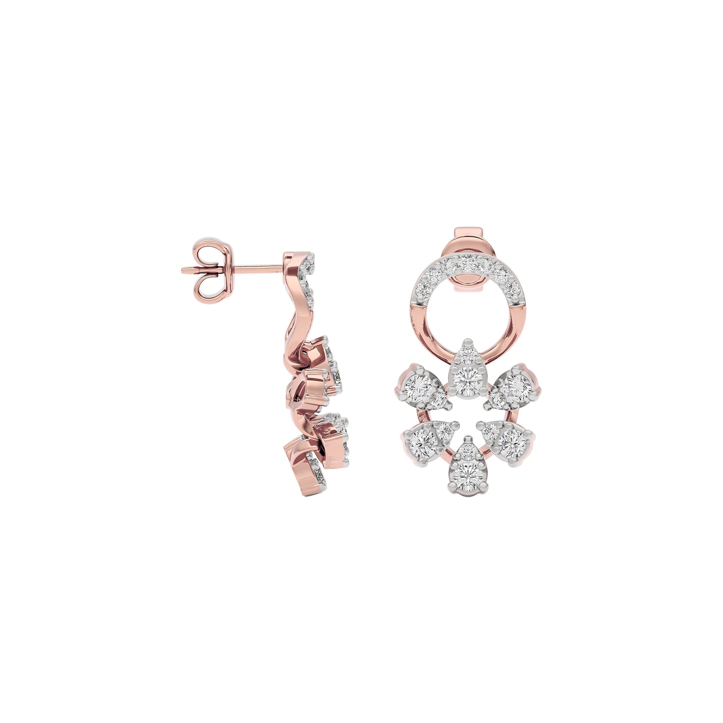 Velvet Diamond Spark Earring 18 KT / Rose Gold