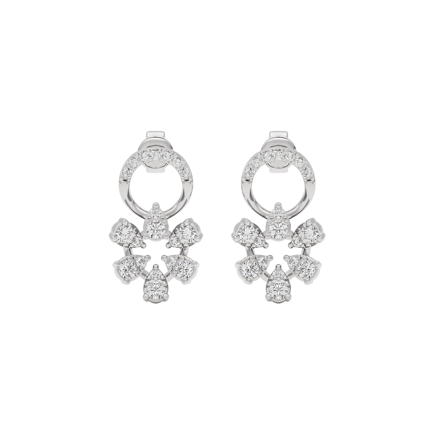 Velvet Diamond Spark Earring 18 KT / White Gold