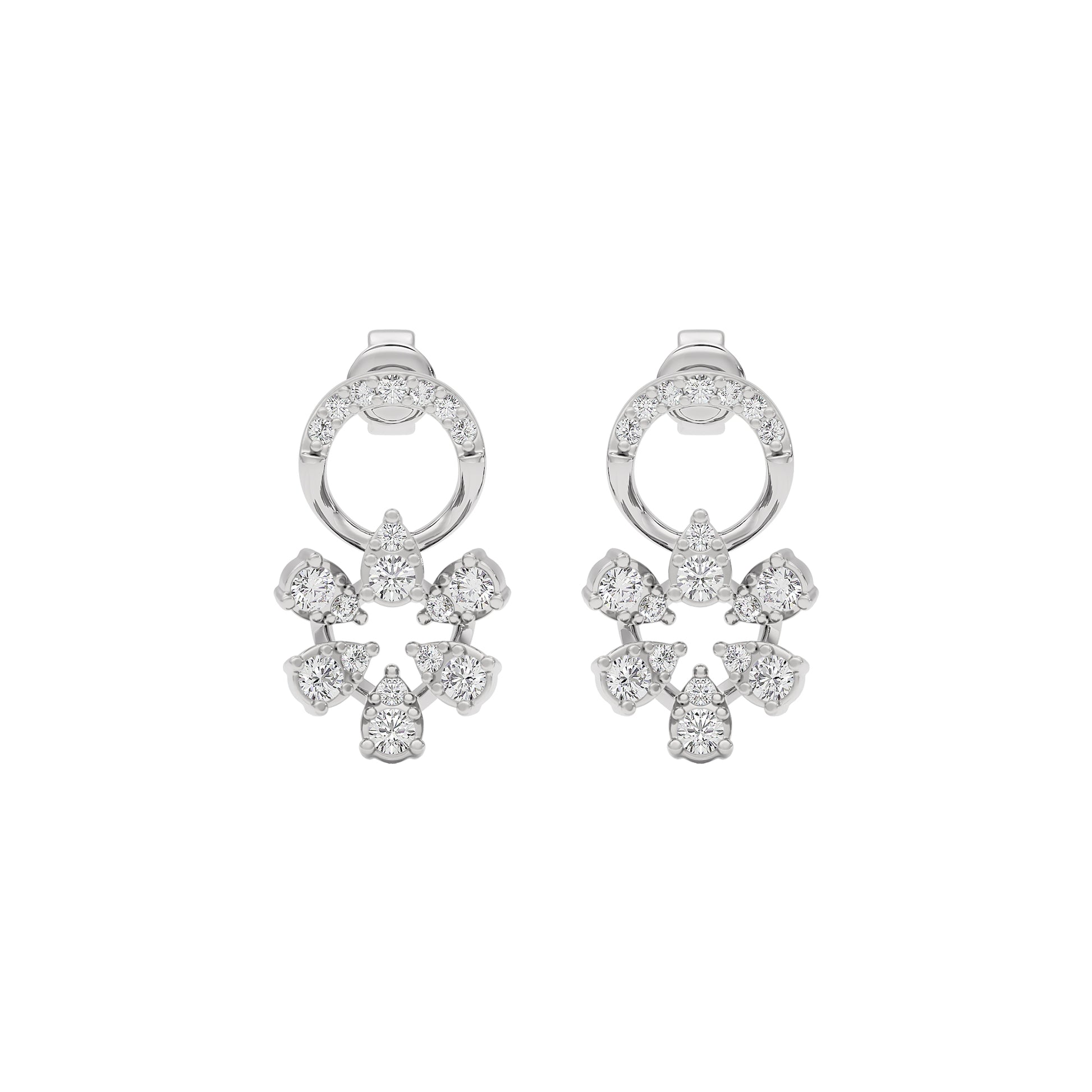 Velvet Diamond Spark Earring 18 KT / White Gold