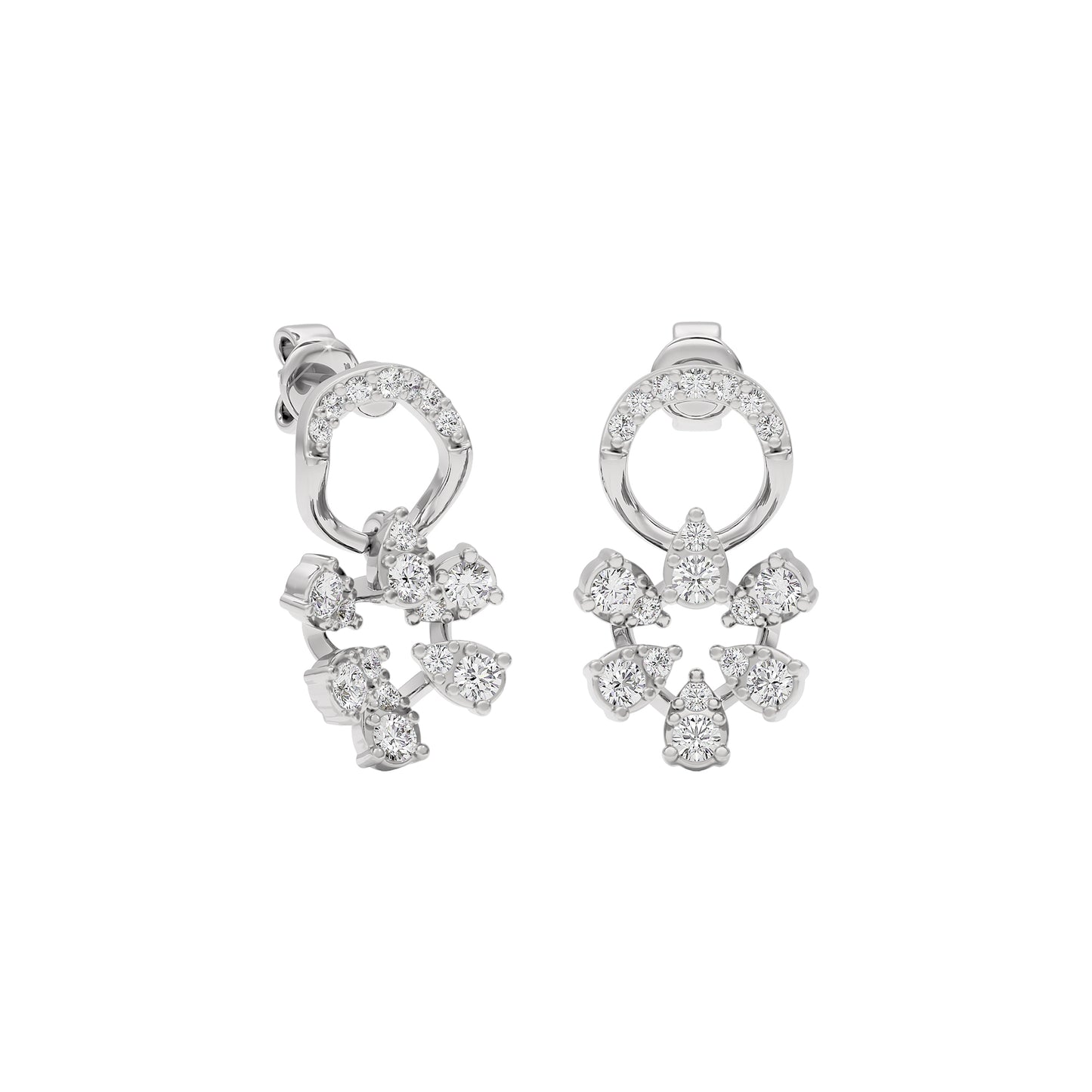 Velvet Diamond Spark Earring 18 KT / White Gold
