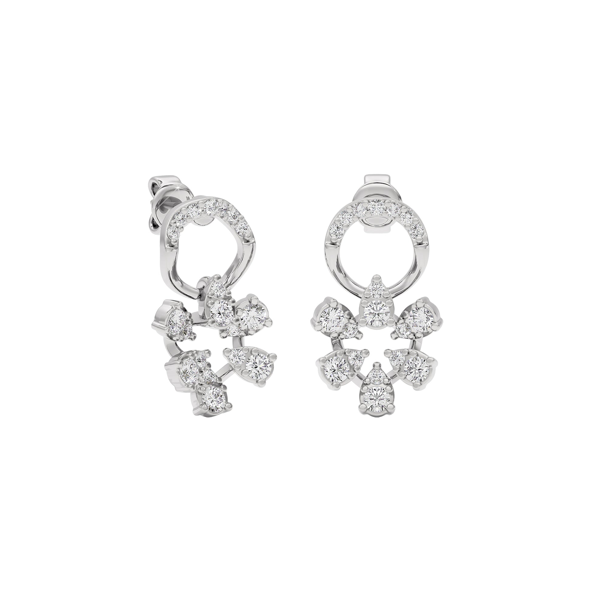 Velvet Diamond Spark Earring 18 KT / White Gold