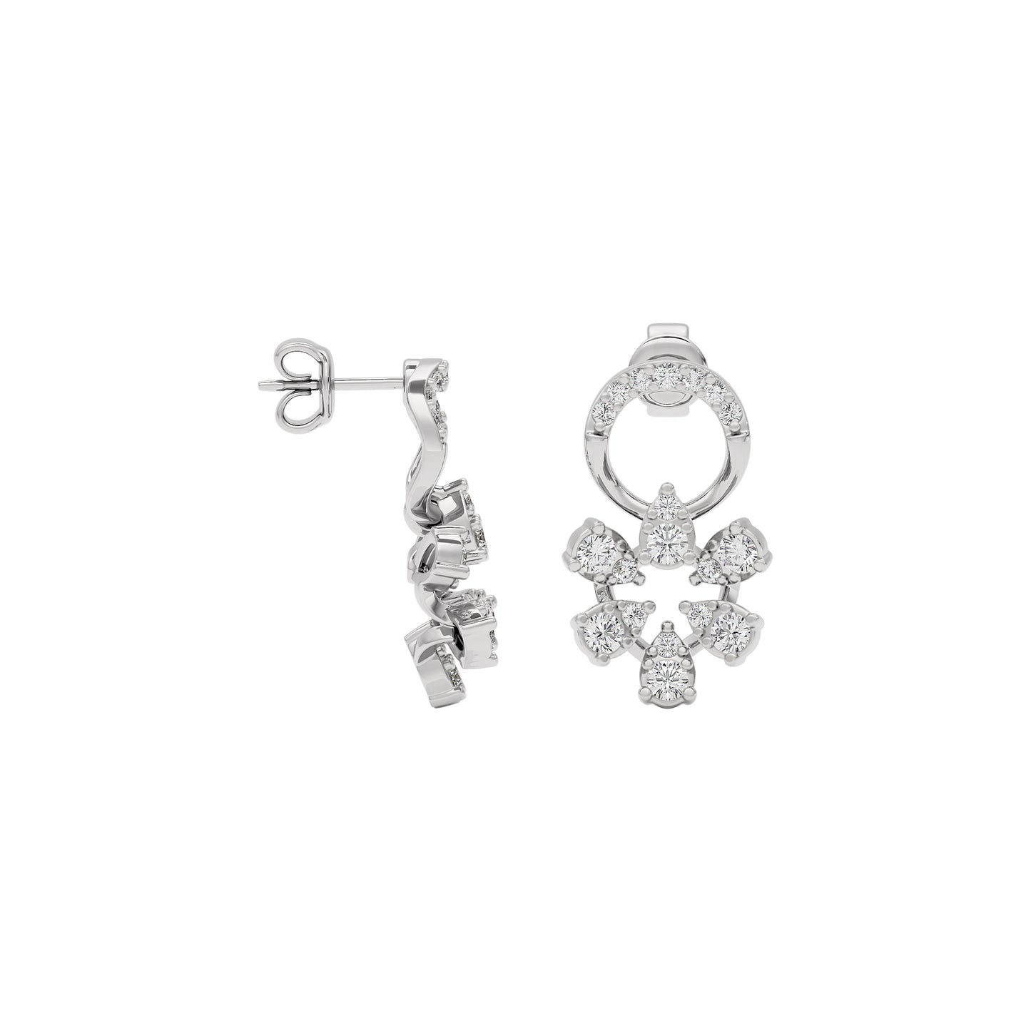Velvet Diamond Spark Earring 18 KT / White Gold