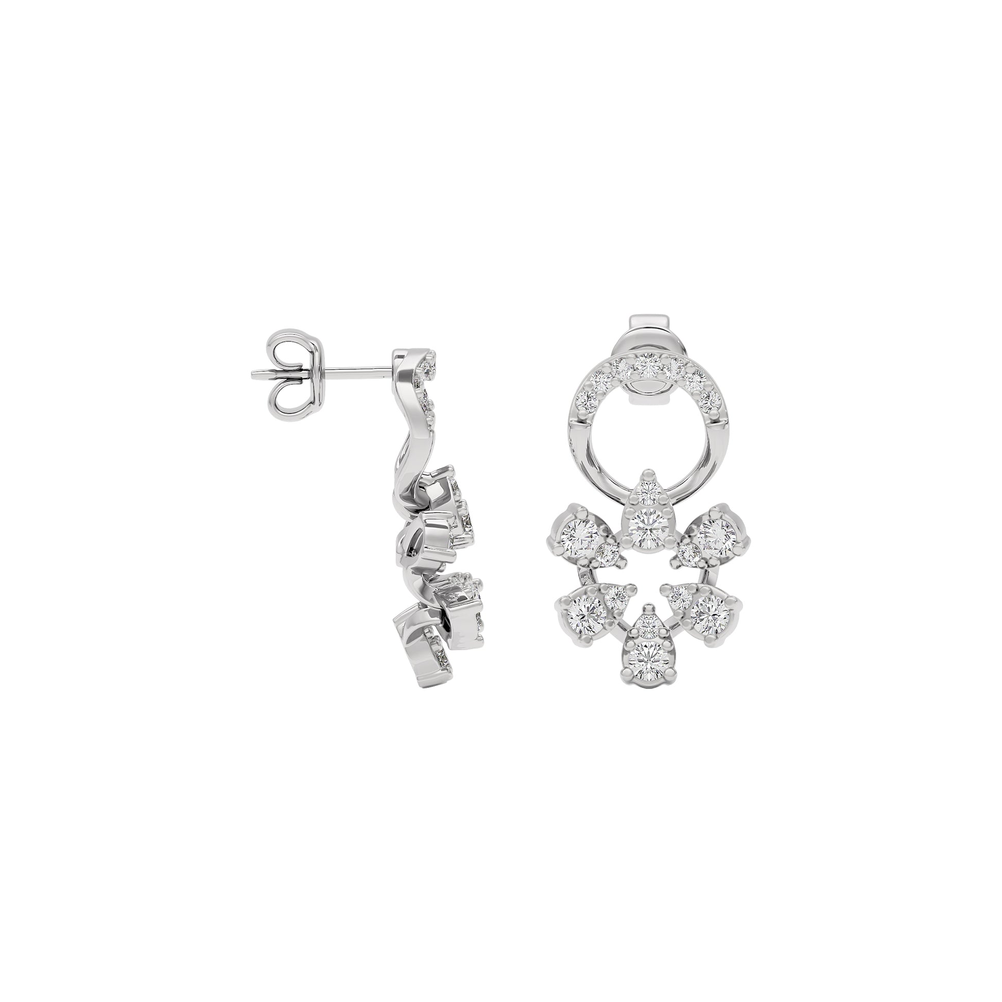 Velvet Diamond Spark Earring 18 KT / White Gold