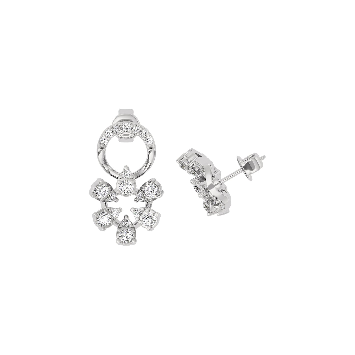 Velvet Diamond Spark Earring 18 KT / White Gold