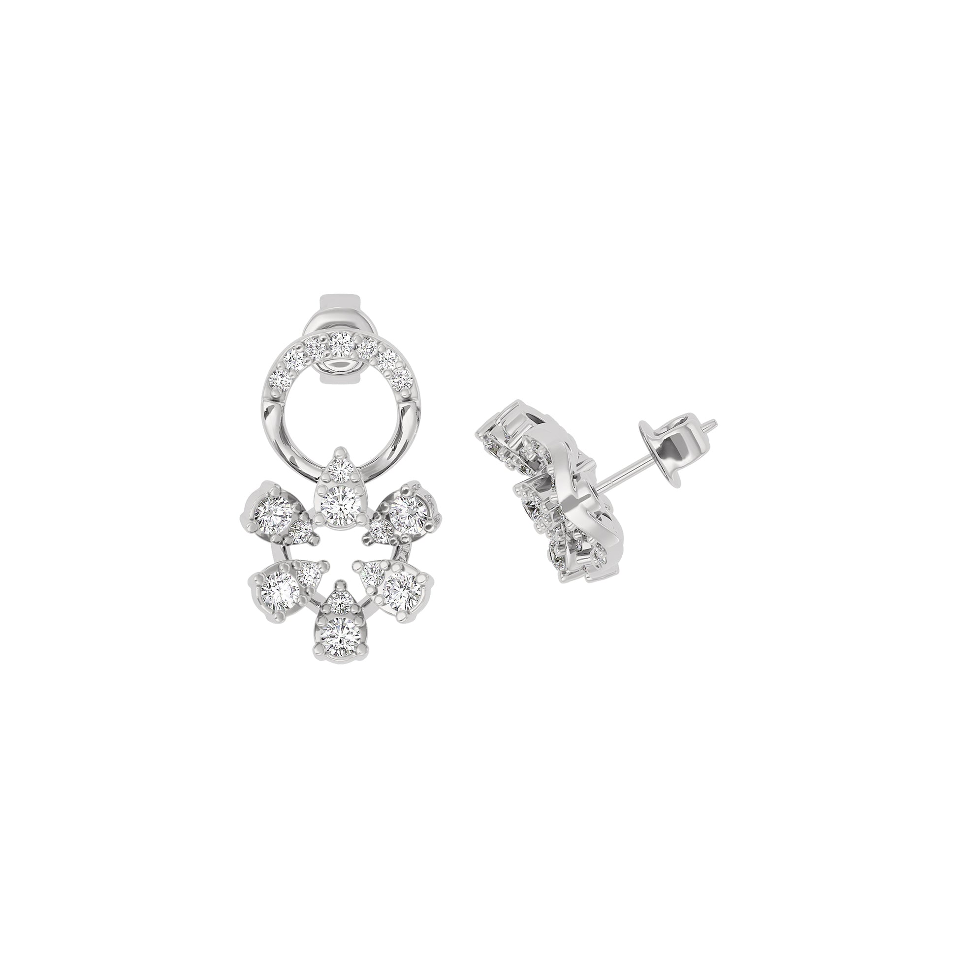 Velvet Diamond Spark Earring 18 KT / White Gold