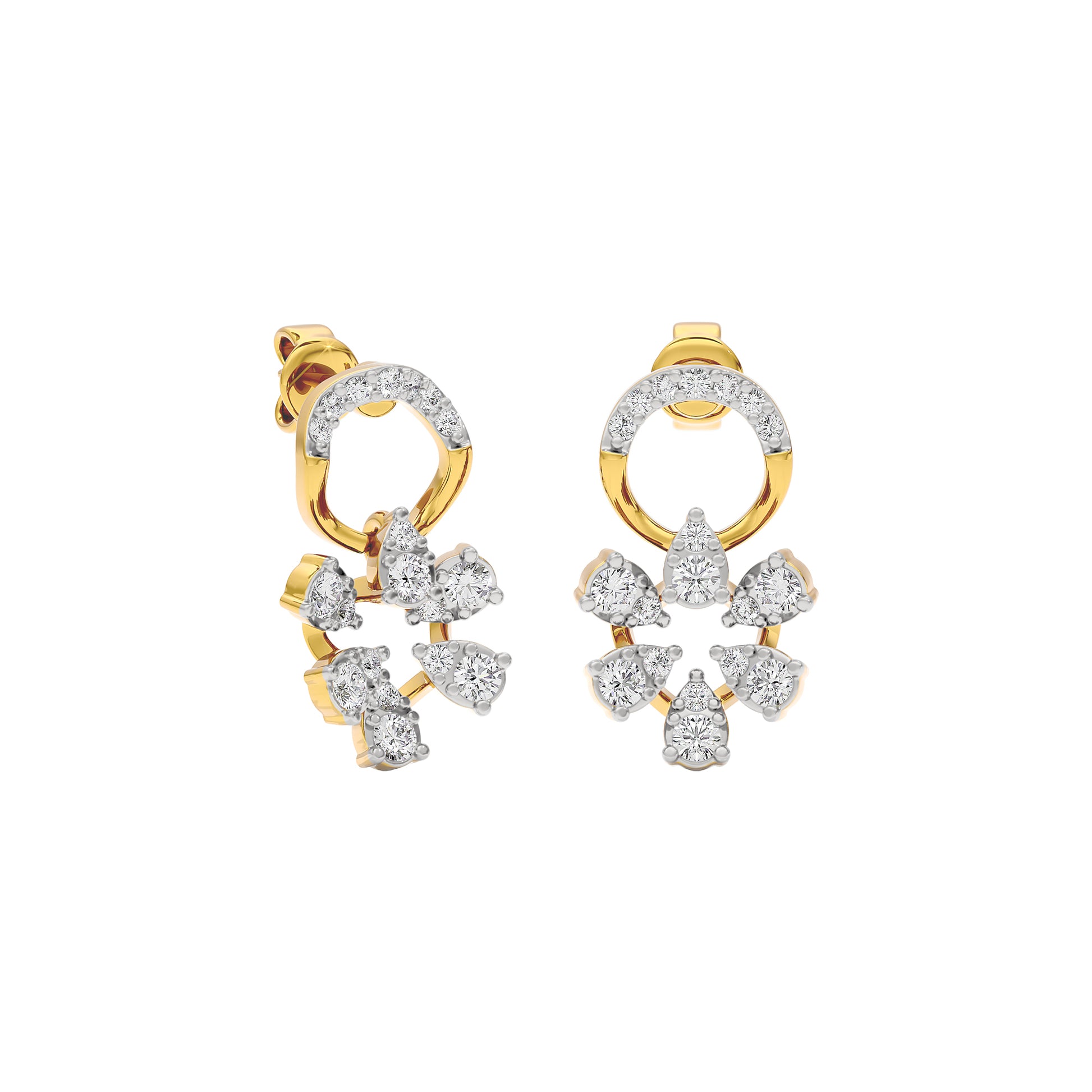 Velvet Diamond Spark Earring 18 KT / Yellow Gold