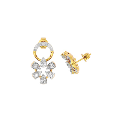 Velvet Diamond Spark Earring 18 KT / Yellow Gold