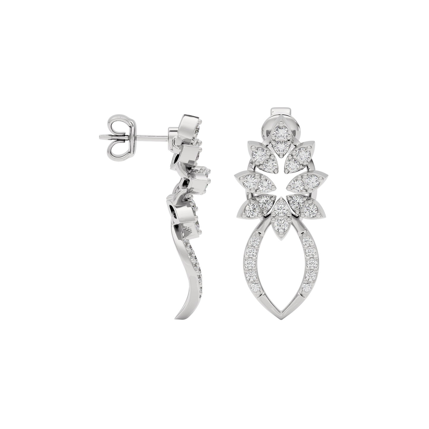 Moonlight Gaze Diamond Earring