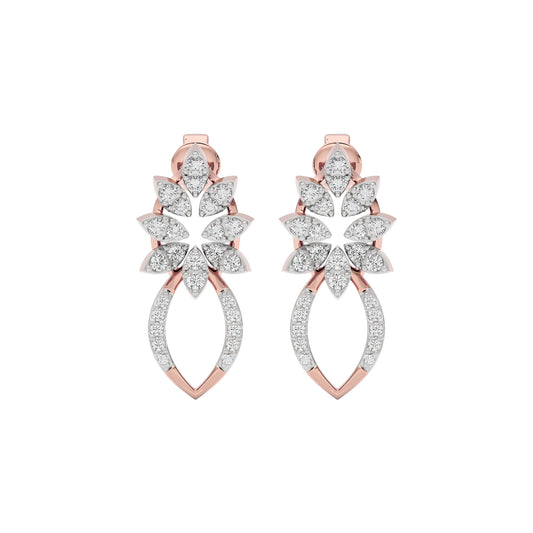 Moonlight Gaze Diamond Earring 18 KT / Rose Gold