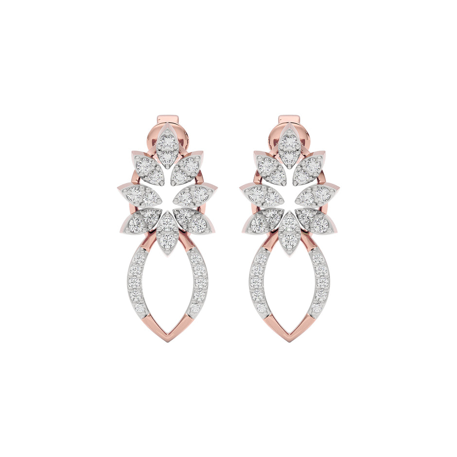 Moonlight Gaze Diamond Earring 18 KT / Rose Gold