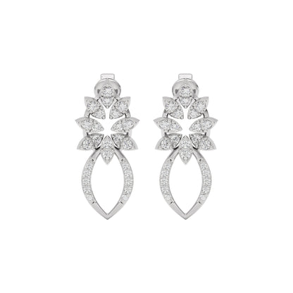 Moonlight Gaze Diamond Earring 18 KT / White Gold