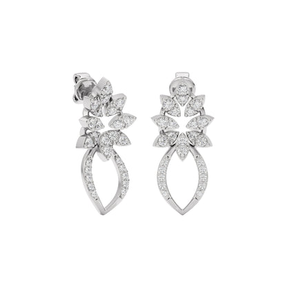 Moonlight Gaze Diamond Earring 18 KT / White Gold
