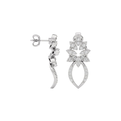 Moonlight Gaze Diamond Earring 18 KT / White Gold