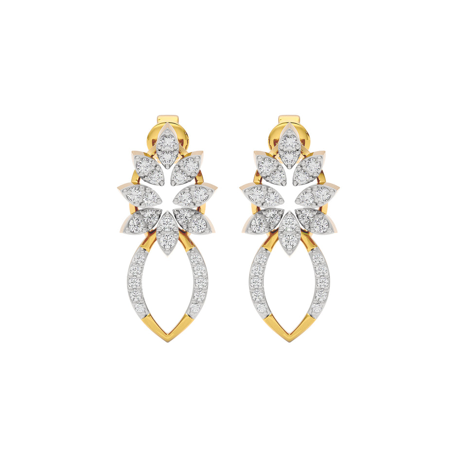 Moonlight Gaze Diamond Earring 18 KT / Yellow Gold