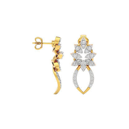 Moonlight Gaze Diamond Earring 18 KT / Yellow Gold