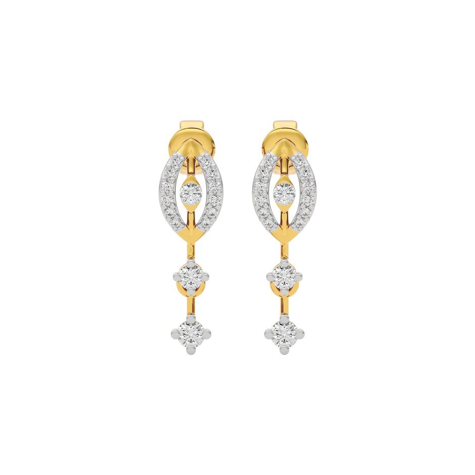 Timeless Spark Diamond Earring 18 KT / Yellow Gold