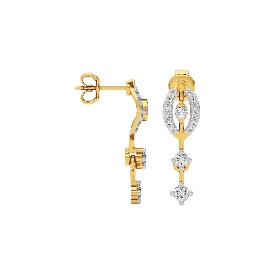 Timeless Spark Diamond Earring 18 KT / Yellow Gold