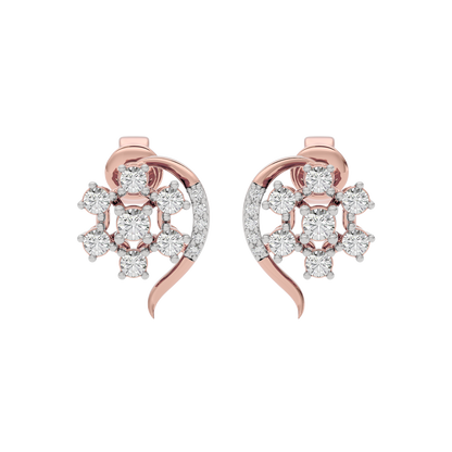 Crystal Halo Glow Diamond Earring