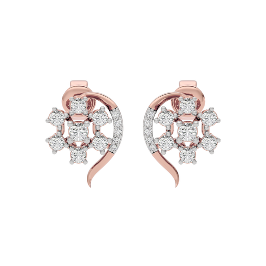 Crystal Halo Glow Diamond Earring