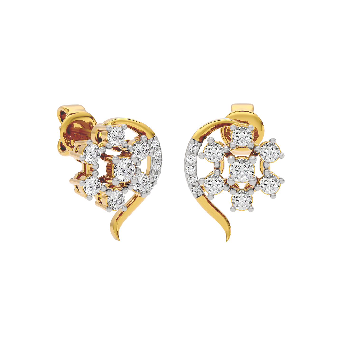 Crystal Halo Glow Diamond Earring