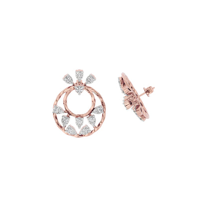 Tranquil Diamond Dew Earring 18 KT / Rose Gold