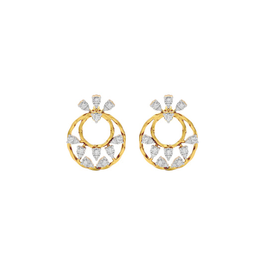 Tranquil Diamond Dew Earring 18 KT / Yellow Gold
