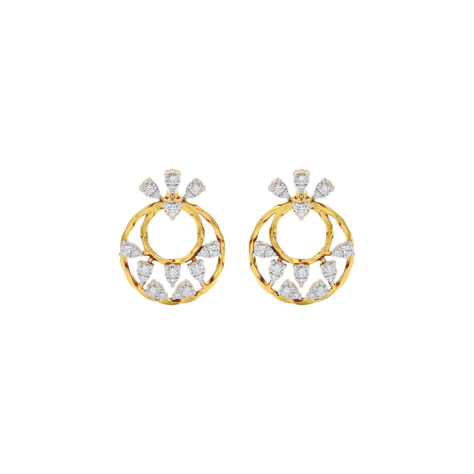 Tranquil Diamond Dew Earring 18 KT / Yellow Gold
