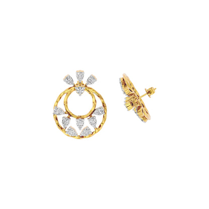 Tranquil Diamond Dew Earring 18 KT / Yellow Gold
