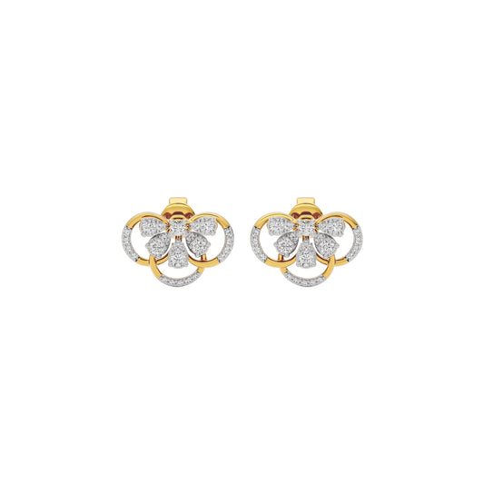 Mystical Glow Diamond Earring 18 KT / Yellow Gold