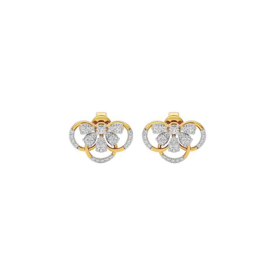 Mystical Glow Diamond Earring 18 KT / Yellow Gold
